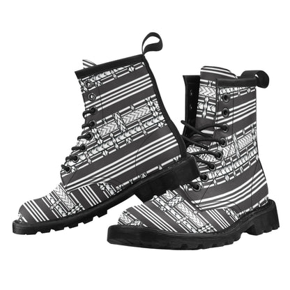 Samoan Tattoo Print Design LKS304 Women's Boots