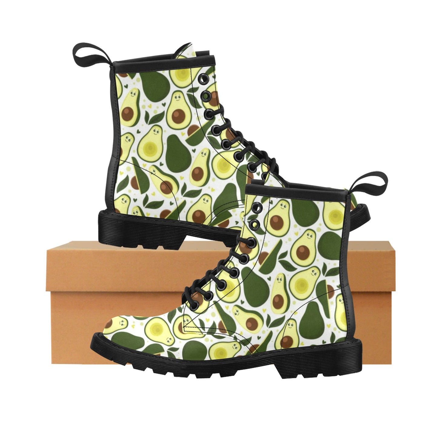 Avocado Pattern Print Design AC06 Women's Boots