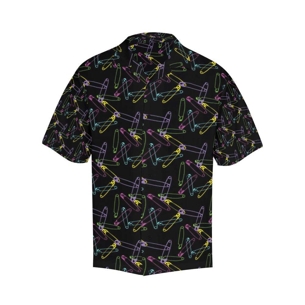 Safety Pin Print Design LKS304 Men's Hawaiian Shirt