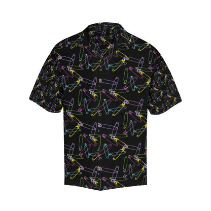Safety Pin Print Design LKS304 Men's Hawaiian Shirt