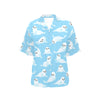 Sea Lion Cute Pattern Print Design 03 Women's Hawaiian Shirt