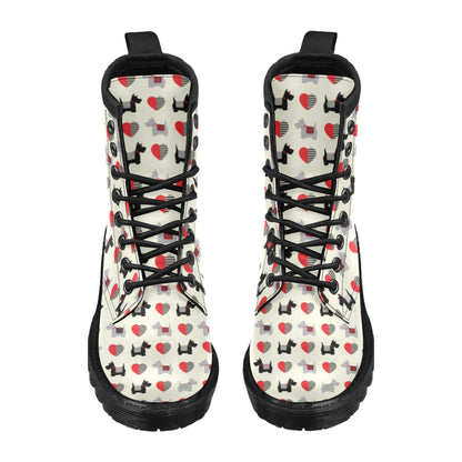 Scottish Terriers Print Design LKS3010 Women's Boots
