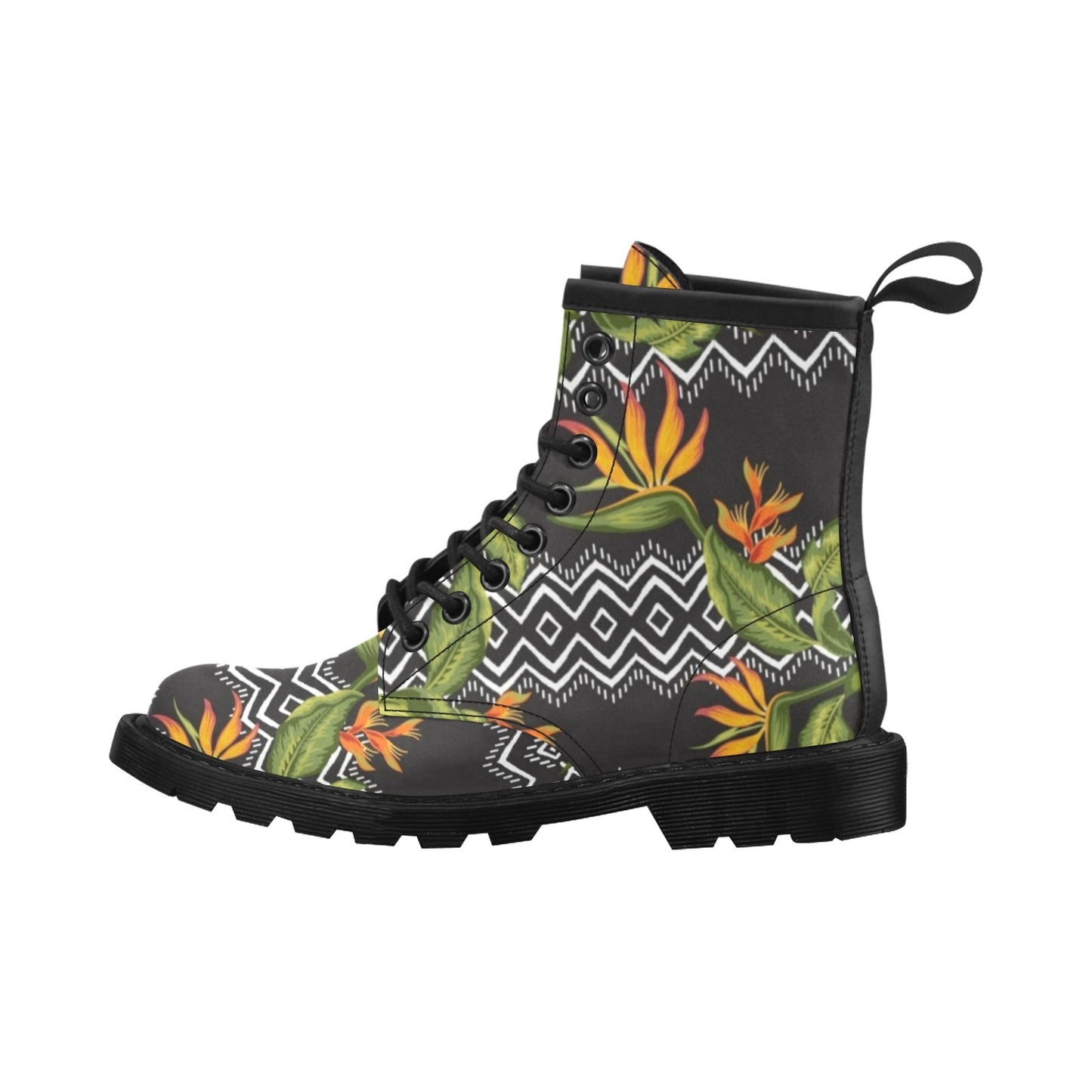 Bird Of Paradise Pattern Print Design BOP07 Women's Boots