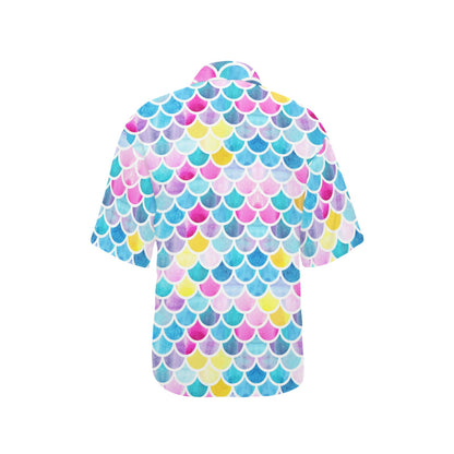 Scales Print Design LKS402 Women's Hawaiian Shirt