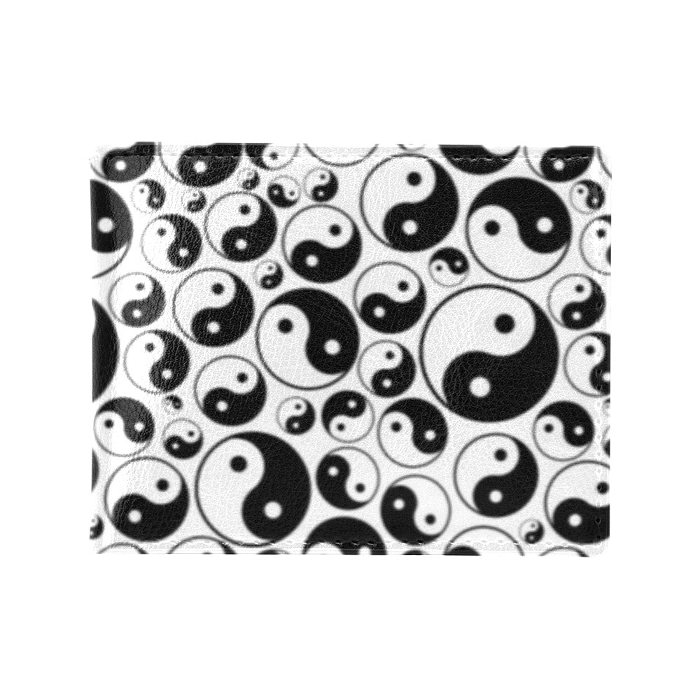 Yin Yang Print Design LKS302 Men's ID Card Wallet