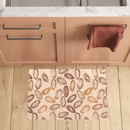 Almond Pattern Print Design 02 Kitchen Mat