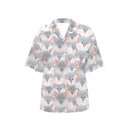 Rat Baby Pattern Print Design 02 Women's Hawaiian Shirt