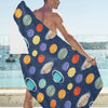 Planet With Star Print Design LKS303 Beach Towel 32" x 71"