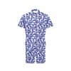 Dolphin Smile Print Pattern Men's Romper