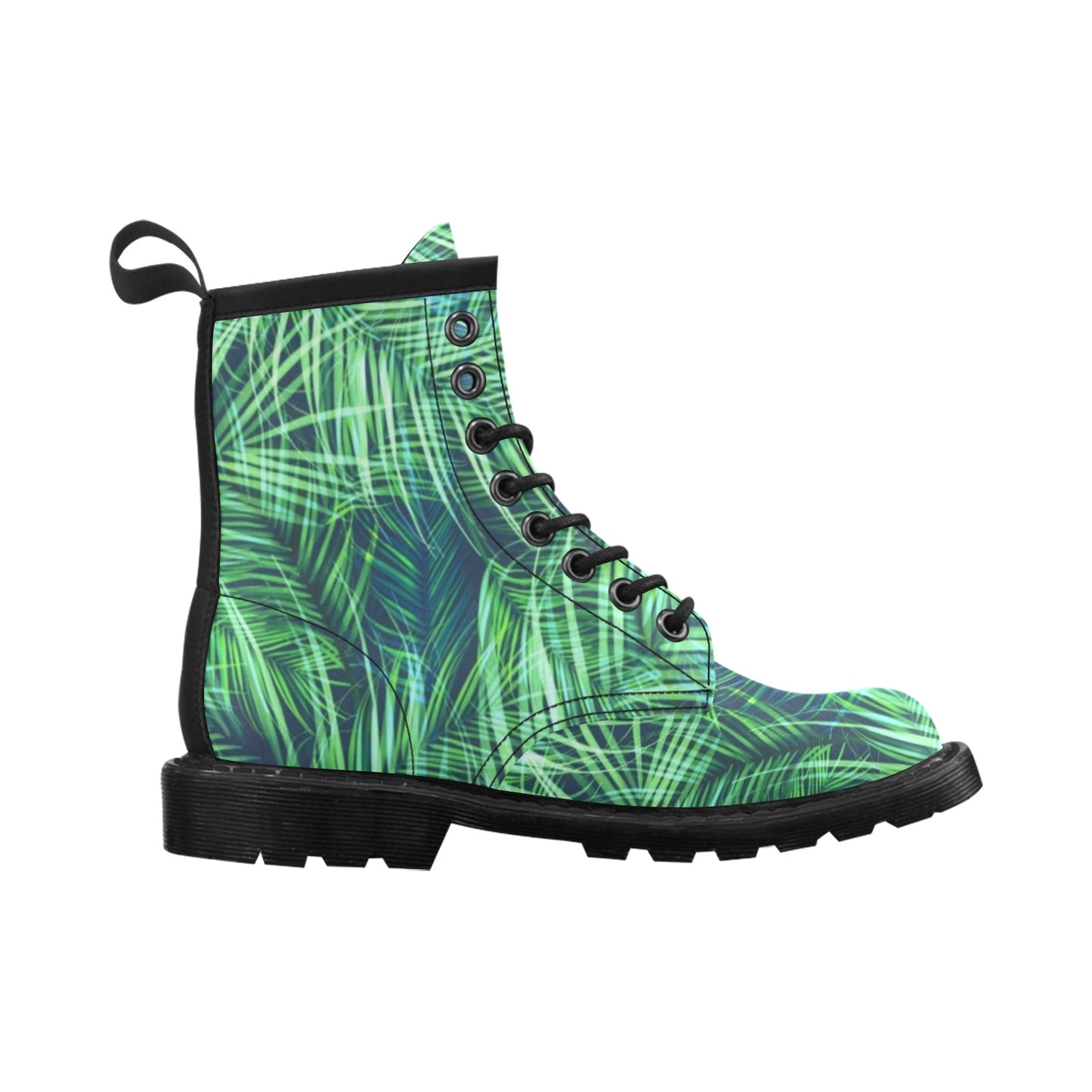 Palm Leaves Pattern Print Design PL02 Women's Boots