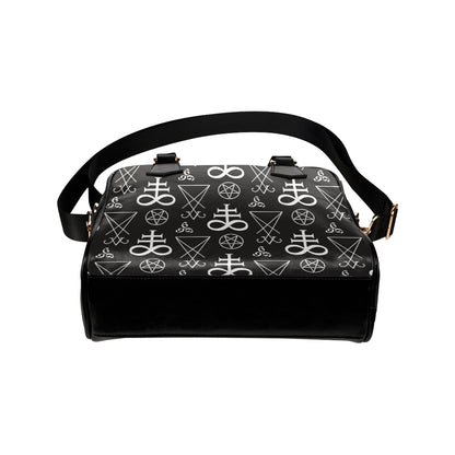 Pentagram Pattern Print Design A04 Shoulder Handbag