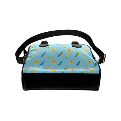 Kayak Pattern Print Design 04 Shoulder Handbag