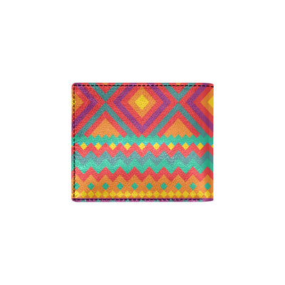 Mexican Pattern Print Design 04 Men's ID Card Wallet