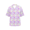 Unicorn Rainbow Star Heart Print Women's Hawaiian Shirt