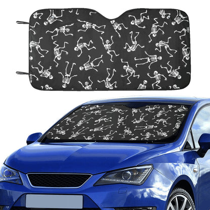 Skeleton Print Design LKS305 Car front Windshield Sun Shade