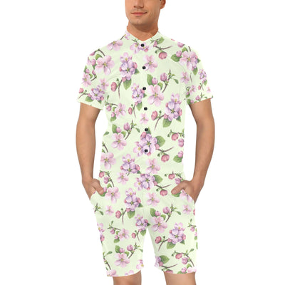 Apple blossom Pattern Print Design AB05 Men's Romper