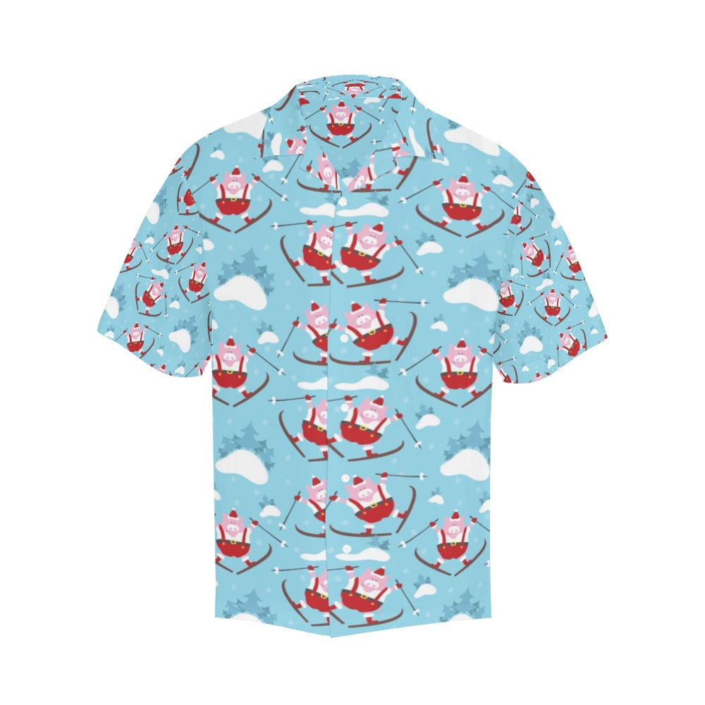 Ski Print Design LKS309 Men's Hawaiian Shirt