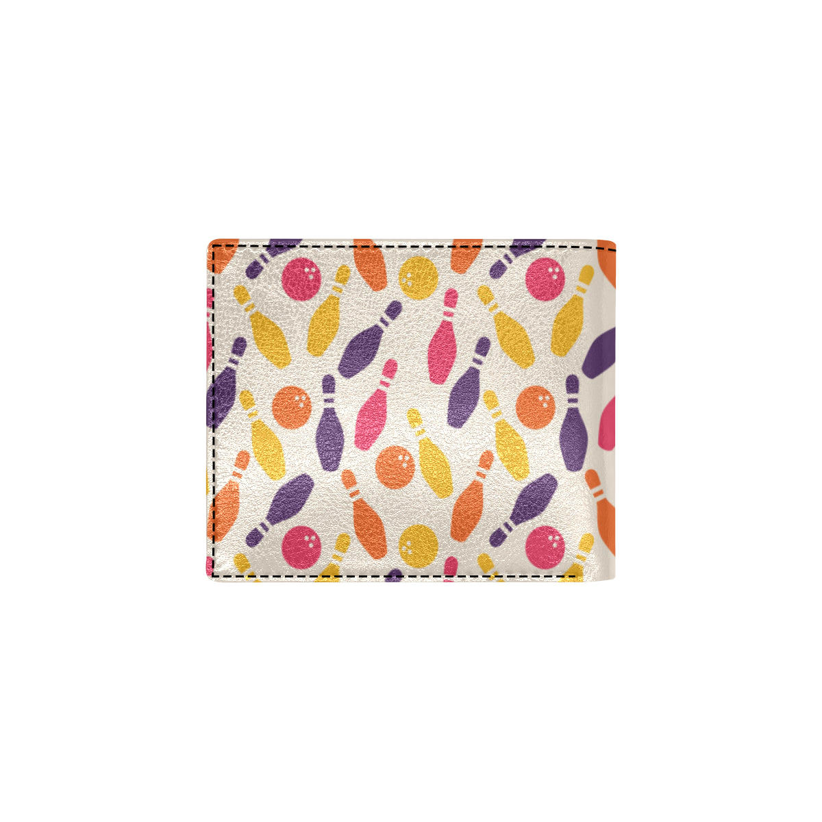 Bowling Pattern Print Design 06 Men's ID Card Wallet