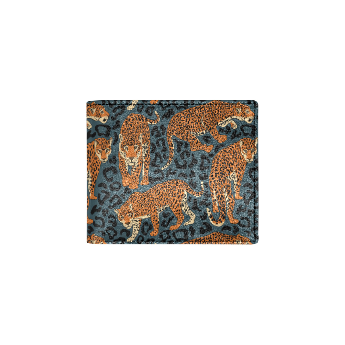Jaguar Pattern Print Design 04 Men's ID Card Wallet