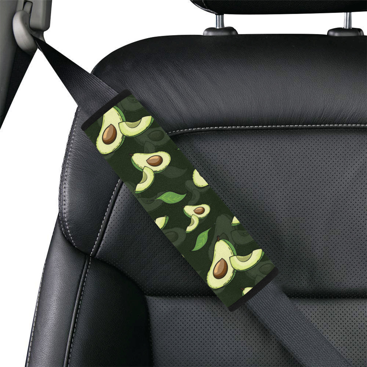 Avocado Pattern Print Design AC07 Car Seat Belt Cover