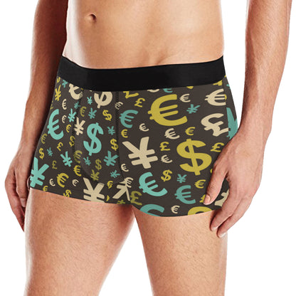 Money Pattern Print Design 01 Men's Boxer Briefs
