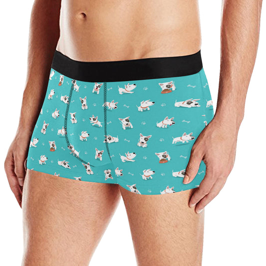 Bull Terriers Pattern Print Design 07 Men's Boxer Briefs