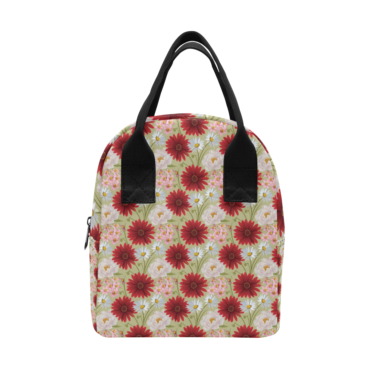 Gerberas Pattern Print Design GB07 Insulated Lunch Bag