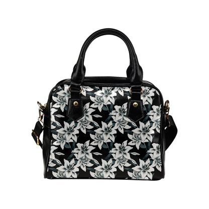 Lily Pattern Print Design 03 Shoulder Handbag