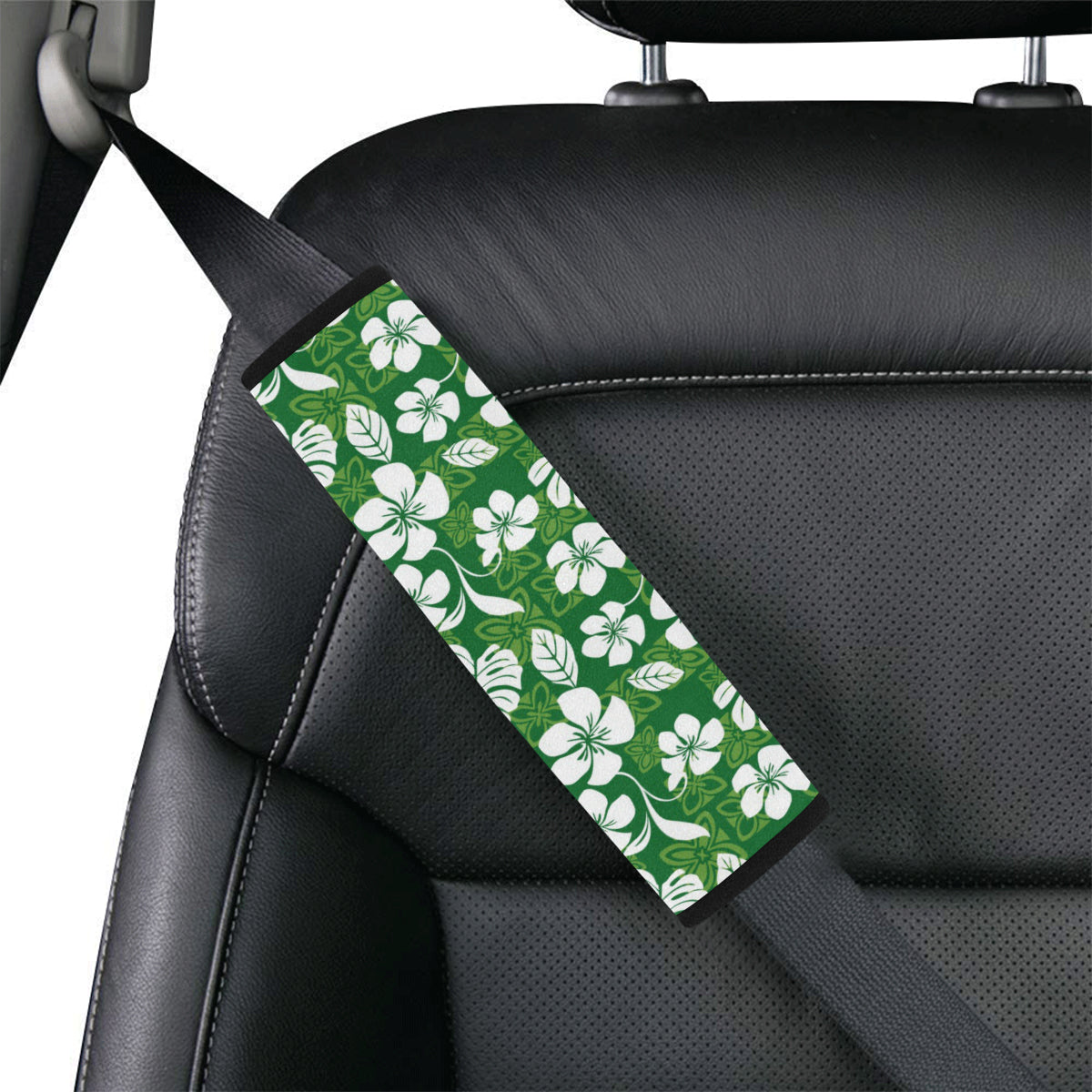 Hawaiian Themed Pattern Print Design H016 Car Seat Belt Cover
