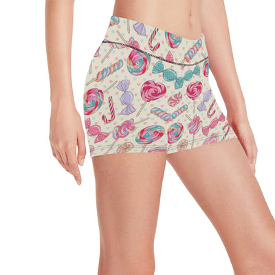 Candy Pattern Print Design CA04 Yoga Shorts