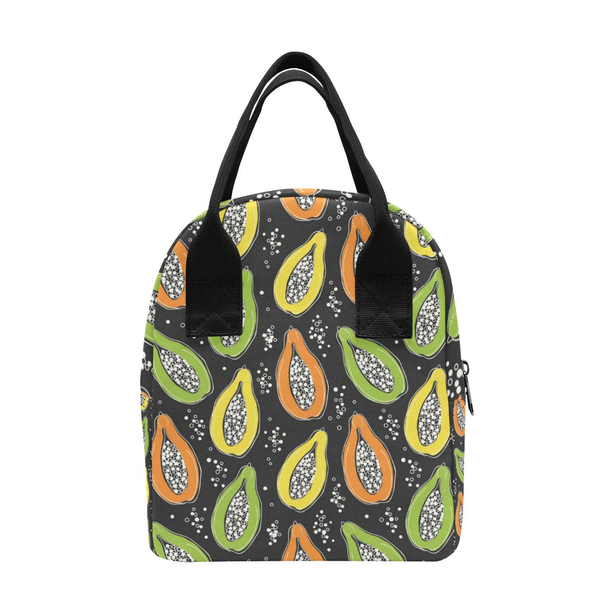 Papaya Pattern Print Design PP05 Insulated Lunch Bag