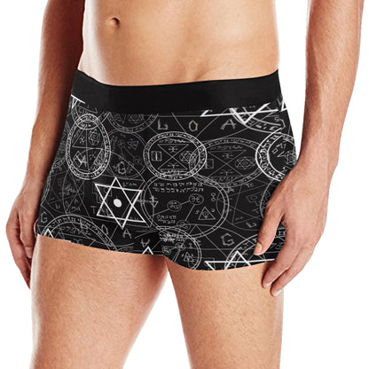 Pentagram Pattern Print Design A01 Men's Boxer Briefs