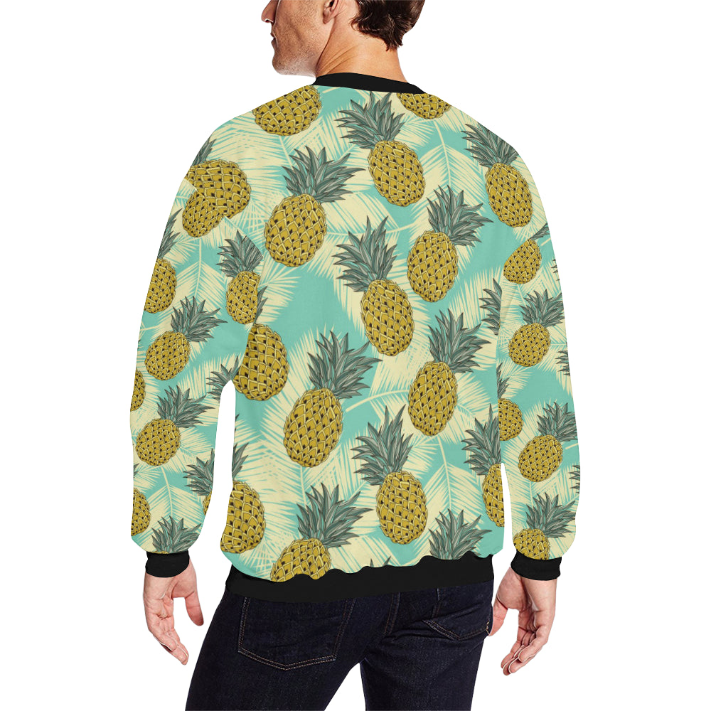 Pineapple Pattern Print Design PP03 Men Long Sleeve Sweatshirt