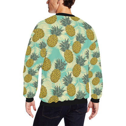 Pineapple Pattern Print Design PP03 Men Long Sleeve Sweatshirt