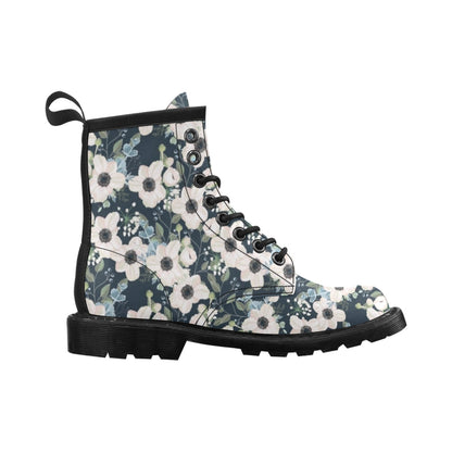 Anemone Pattern Print Design AM02 Women's Boots