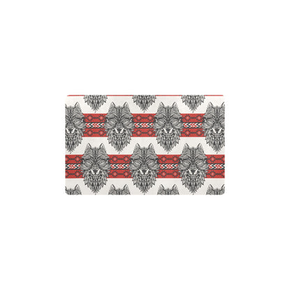 Native Indian Wolf Kitchen Mat