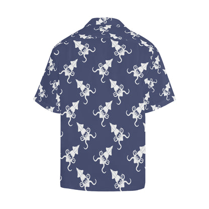 Giant Squid Pattern Print Design 02 Men's Hawaiian Shirt