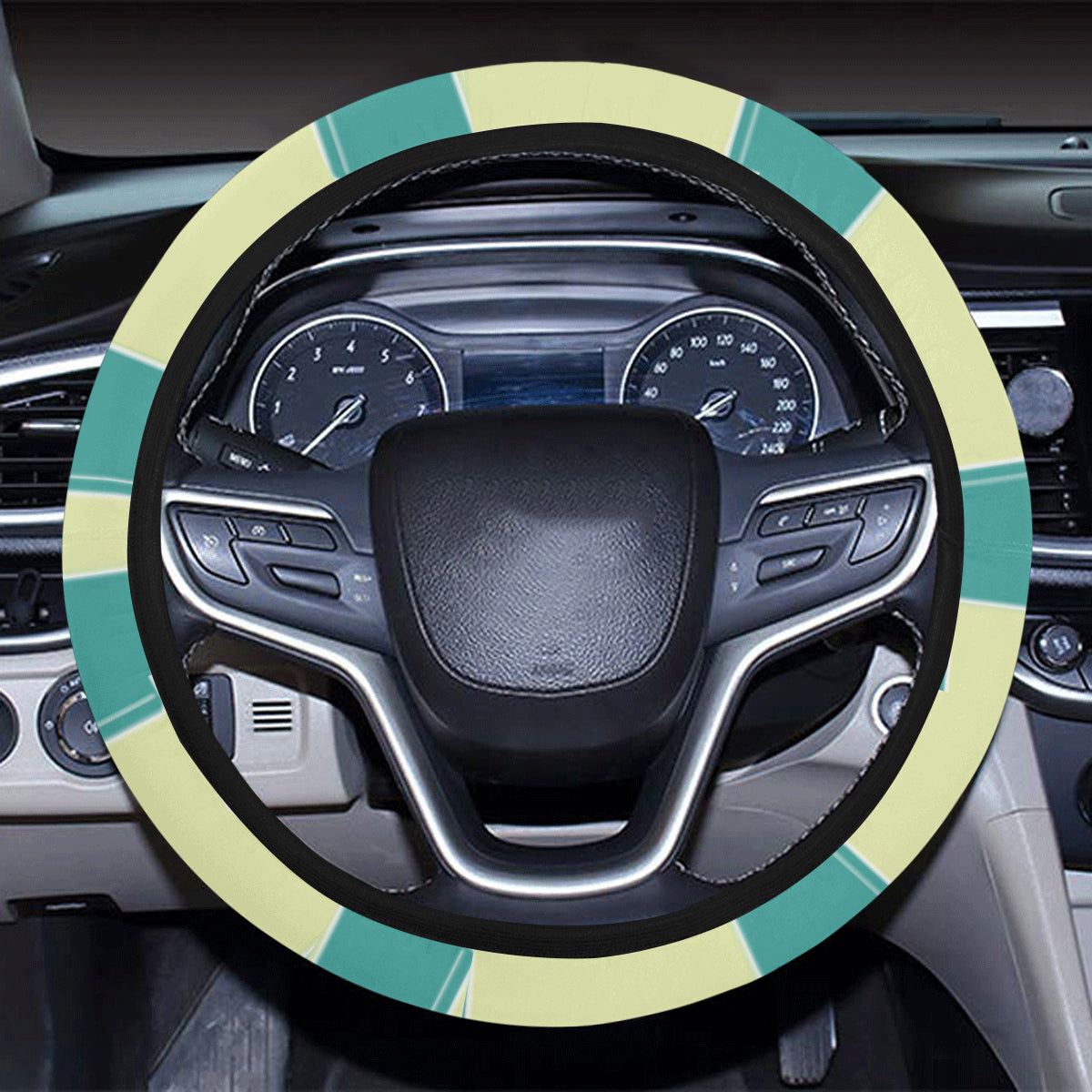 Bible Pattern Print Design 04 Steering Wheel Cover with Elastic Edge
