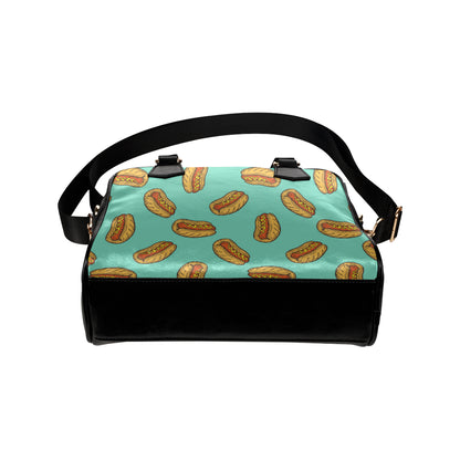 Hot Dog Pattern Print Design 04 Shoulder Handbag