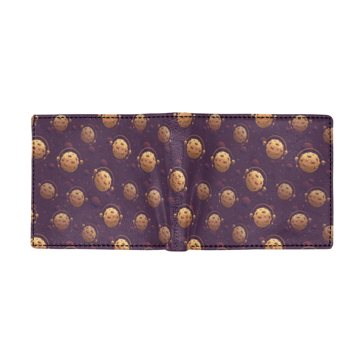 Cookie Pattern Print Design 03 Men's ID Card Wallet