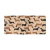 Dachshund Pattern Print Design 011 Men's ID Card Wallet