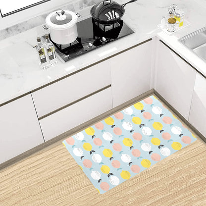 Citrus  Pattern Print Design 03 Kitchen Mat