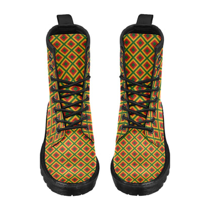 Rasta Reggae Color Cross Women's Boots