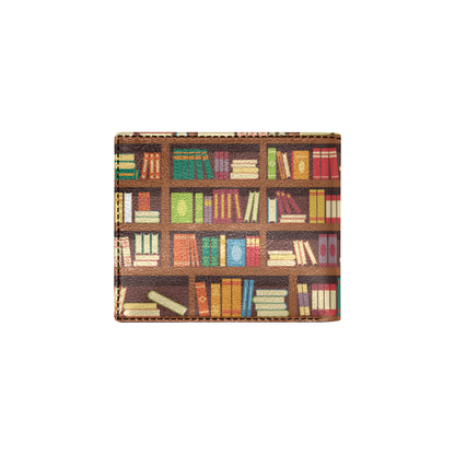 Book Pattern Print Design 06 Men's ID Card Wallet
