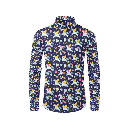 Pegasus Pattern Print Design 05 Men's Long Sleeve Shirt