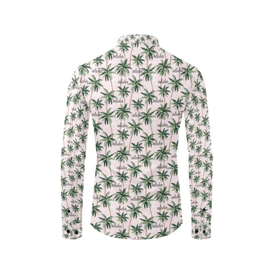 Aloha Beach Pattern Design Themed Print Men's Long Sleeve Shirt