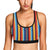 Mexican Blanket Stripe Print Pattern Sports Bra