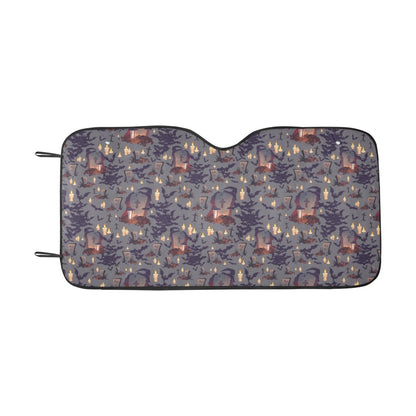 Creepy Graveyard Print Design LKS301 Car front Windshield Sun Shade