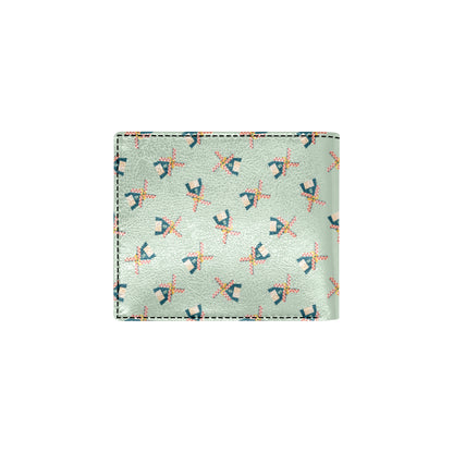 Windmill Pattern Print Design 02 Men's ID Card Wallet