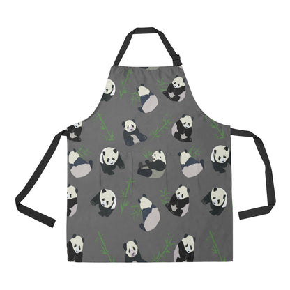 Panda Pattern Print Design A06 Apron with Pocket